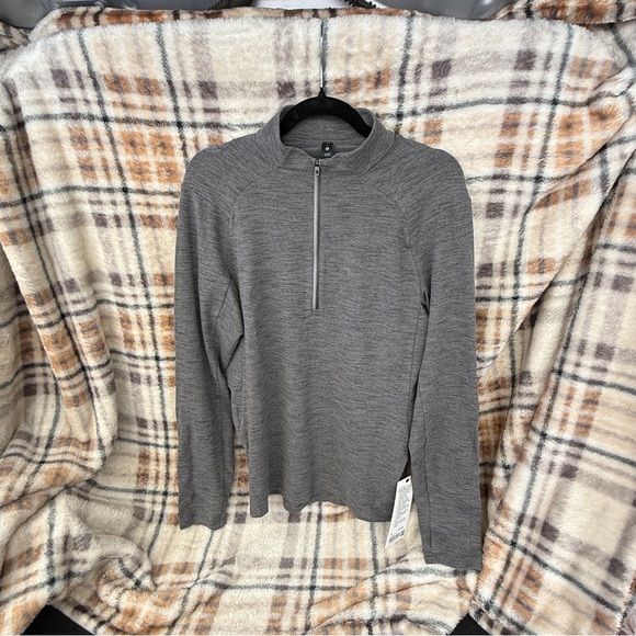 lululemon athletica Tops - lululemon athletica Charcoal Zip-Up Sweater #100